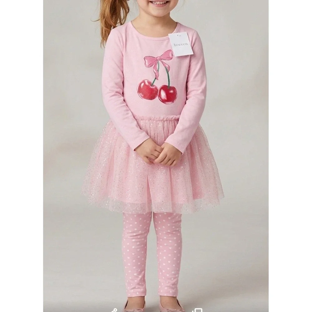BTween girls 5-piece mix and match clothing set a long sleeve top,tutu skirt Sz6 - Picture 10 of 10